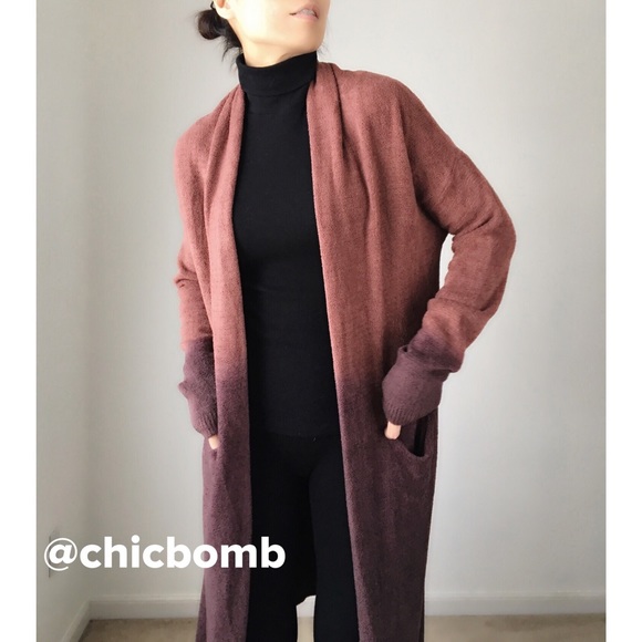 Ellen cashmere like long line cardigan - Picture 2 of 6